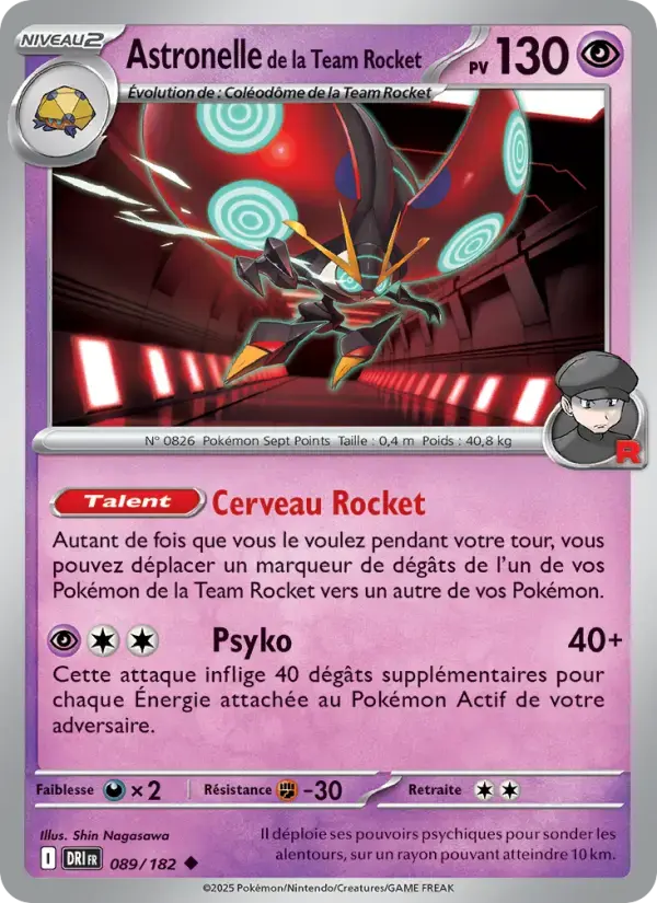 Carte Pokémon Astronelle de la Team Rocket #089 — Rivalités Destinées