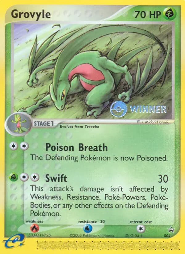 Grovyle #4 — Nintendo Black Star Promos