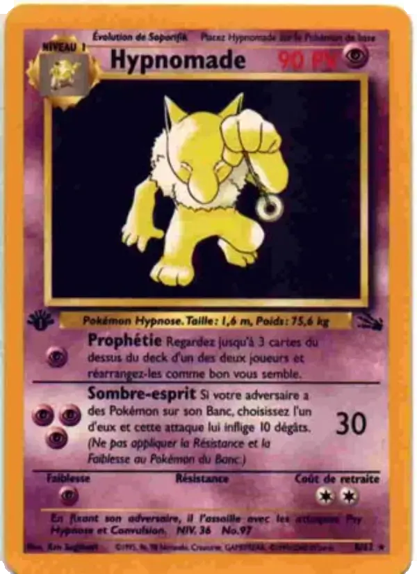 Carte Pokémon Hypnomade #8 — Fossile