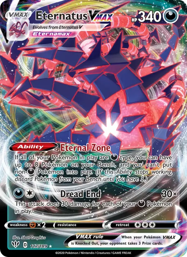 Eternatus VMAX #117 — Darkness Ablaze