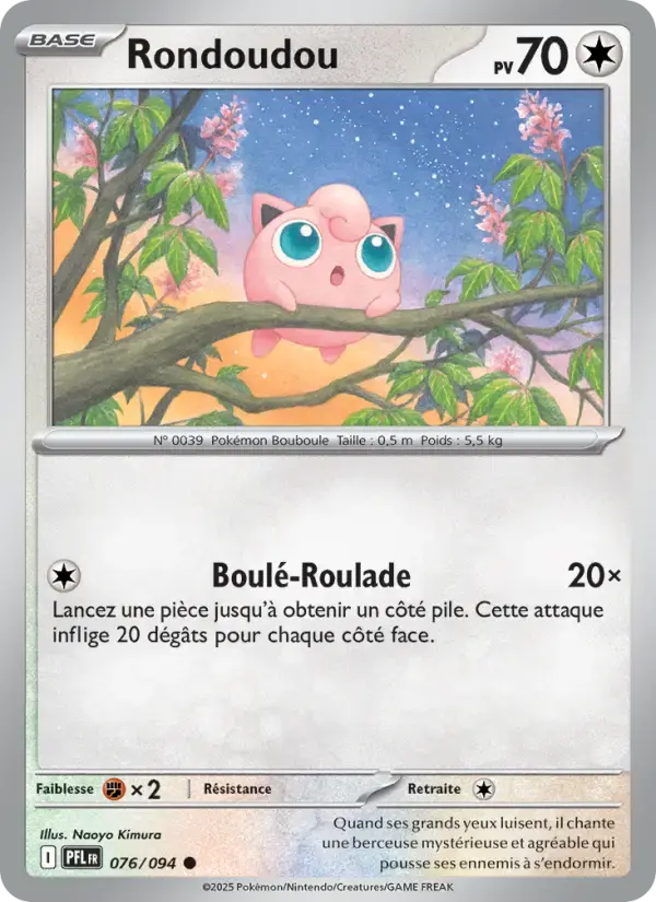 Carte Pokémon Rondoudou #076 — Flammes Fantasmagoriques