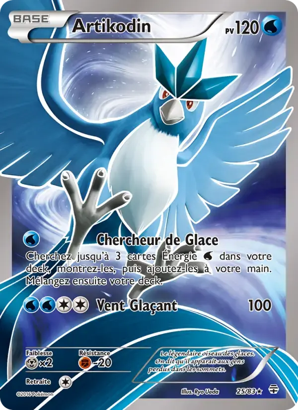 Carte Pokémon Artikodin #25 — Générations