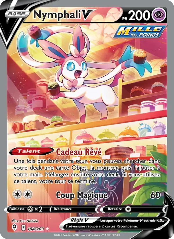 Carte Pokémon Nymphali V #184 — Évolution Céleste