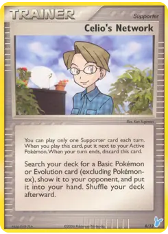 Carte Pokémon Celio's Network #8 — Kit du Dresseur EX 2 (Négapi)