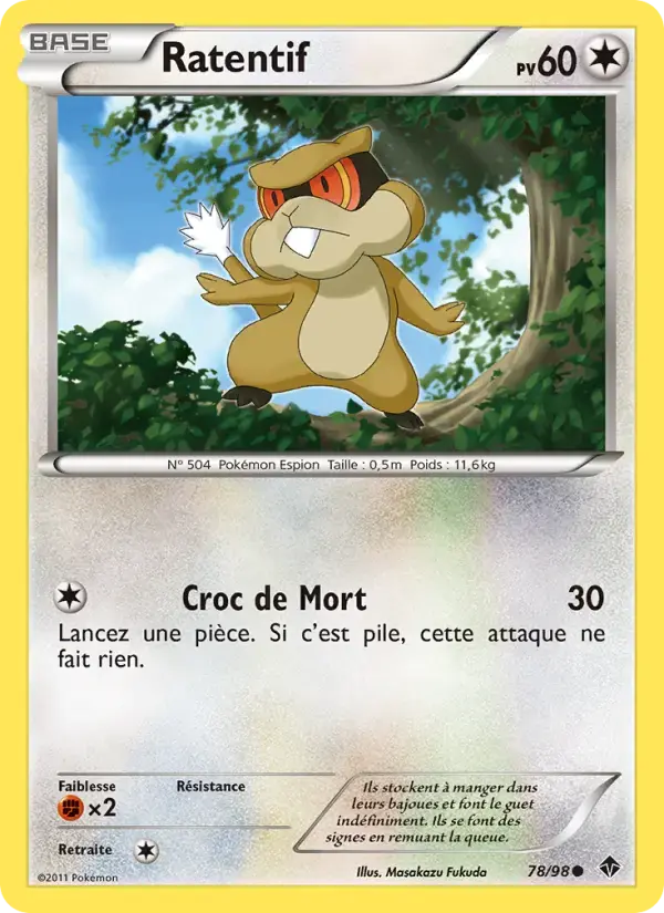 Carte Pokémon Ratentif #78 — Pouvoirs Émergents