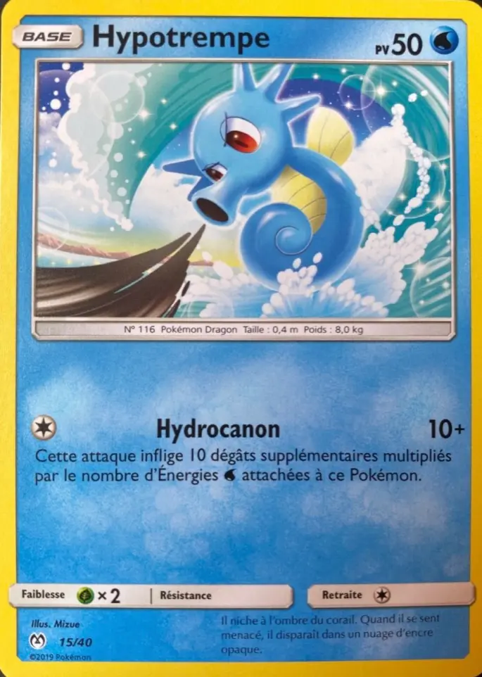 Carte Pokémon Hypotrempe #15 — 2019 Promo McDonald's