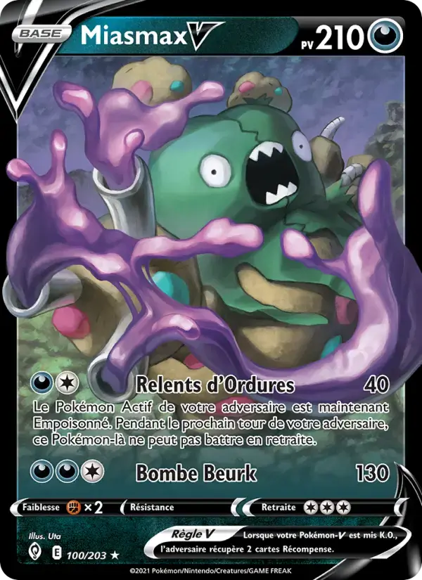 Carte Pokémon Miasmax V #100 — Évolution Céleste