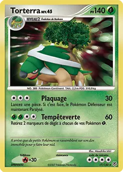 Carte Pokémon Torterra #17 — Diamant et Perle