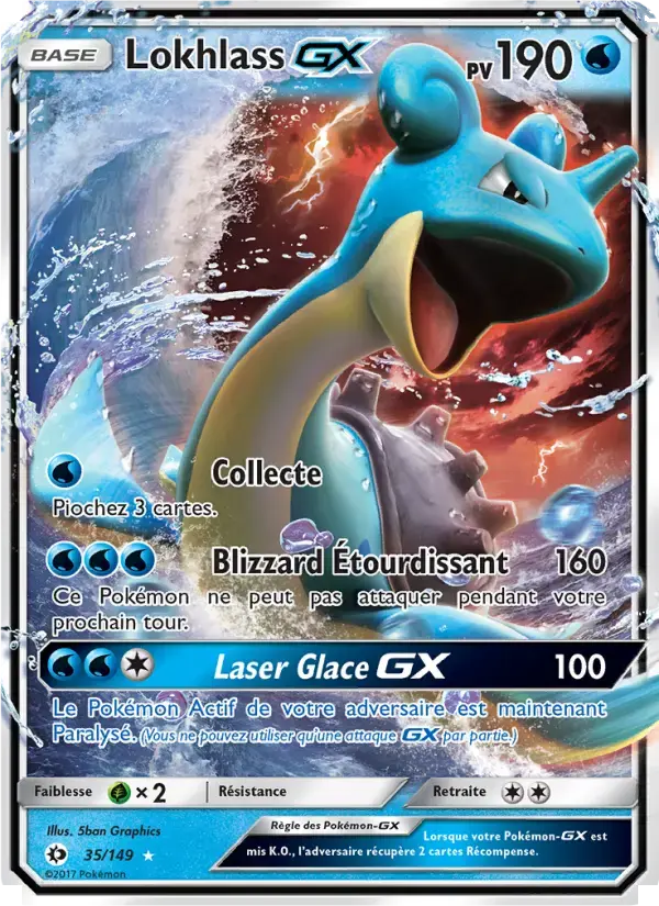 Carte Pokémon Lokhlass GX #35 — Soleil et Lune