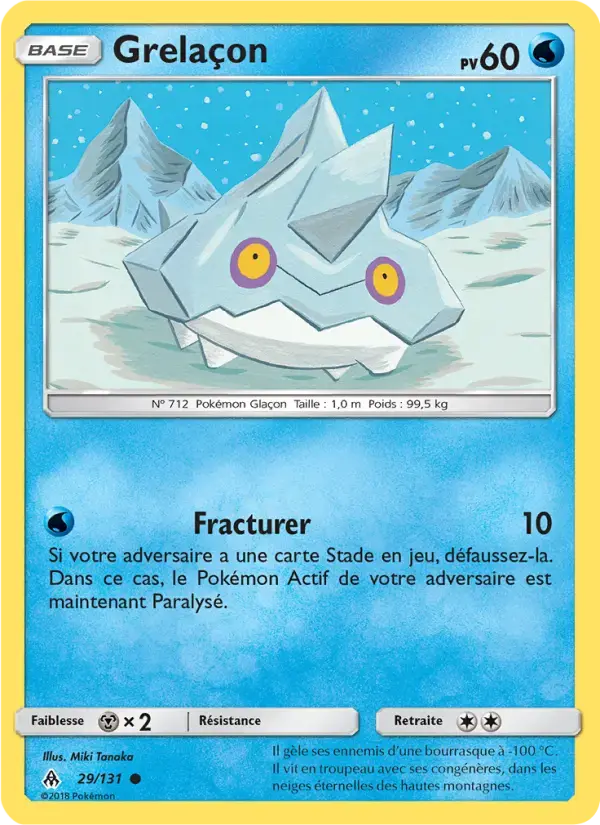 Carte Pokémon Grelaçon #29 — Lumière Interdite
