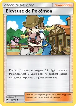 Carte Pokémon Éleveuse de Pokémon #63 — Légendes Brillantes