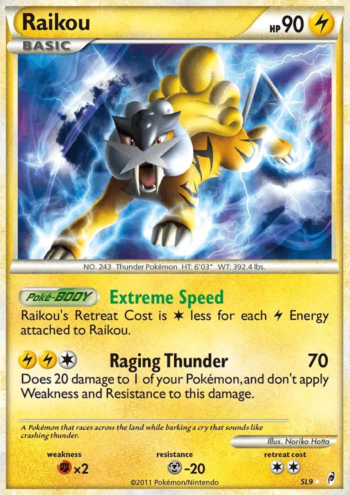Carte Pokémon Raikou #104 — L'Appel des Légendes
