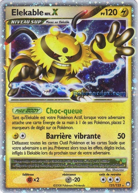 Carte Pokémon Elekable #121 — Trésors Mystérieux