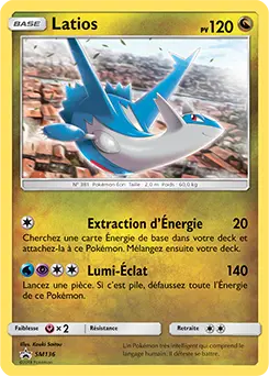 Carte Pokémon Latios #SM136 — Promos Soleil et Lune