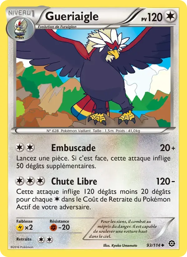 Carte Pokémon Gueriaigle #93 — Offensive Vapeur
