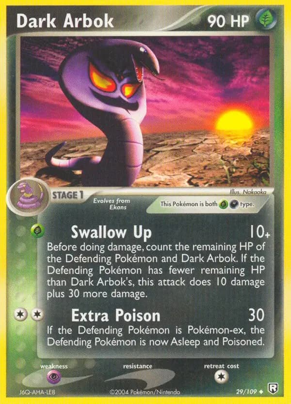 Dark Arbok #29 — EX Team Rocket Returns