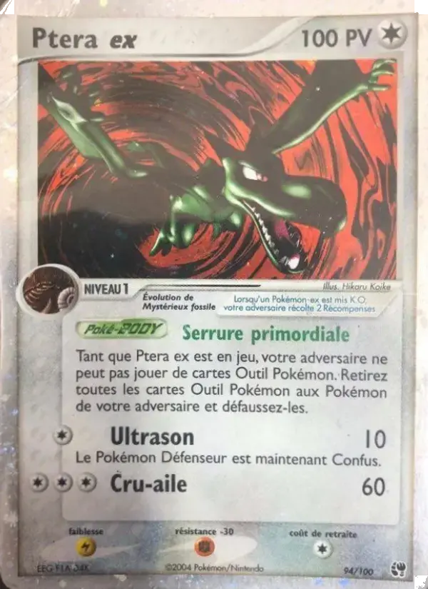 Carte Pokémon Ptera ex #94 — Tempête de Sable