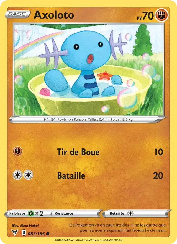 Carte Pokémon Axoloto #83 — Voltage Éclatant