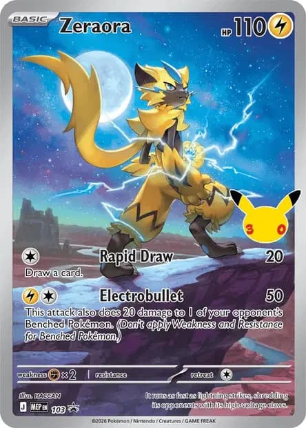 Zeraora #103 — Mega Evolution Promos