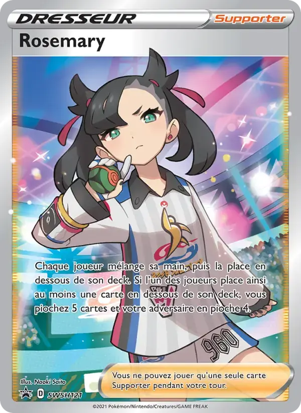 Carte Pokémon Rosemary #SWSH121 — Promos Épée et Bouclier