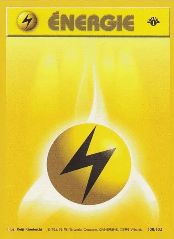 Carte Pokémon Énergie Électrique #100 — Set de Base