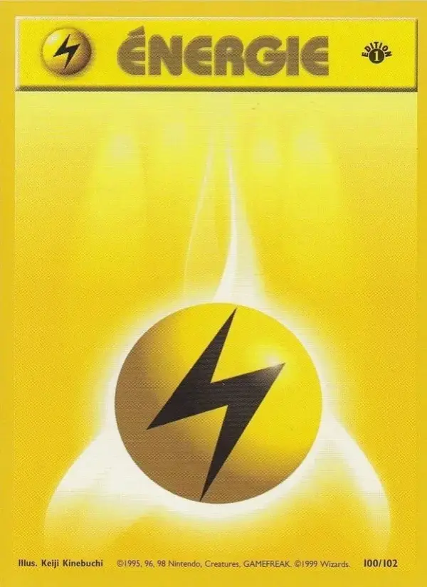 Carte Pokémon Énergie Électrique #100 — Set de Base