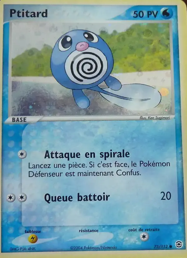 Carte Pokémon Ptitard #75 — Rouge Feu & Vert Feuille