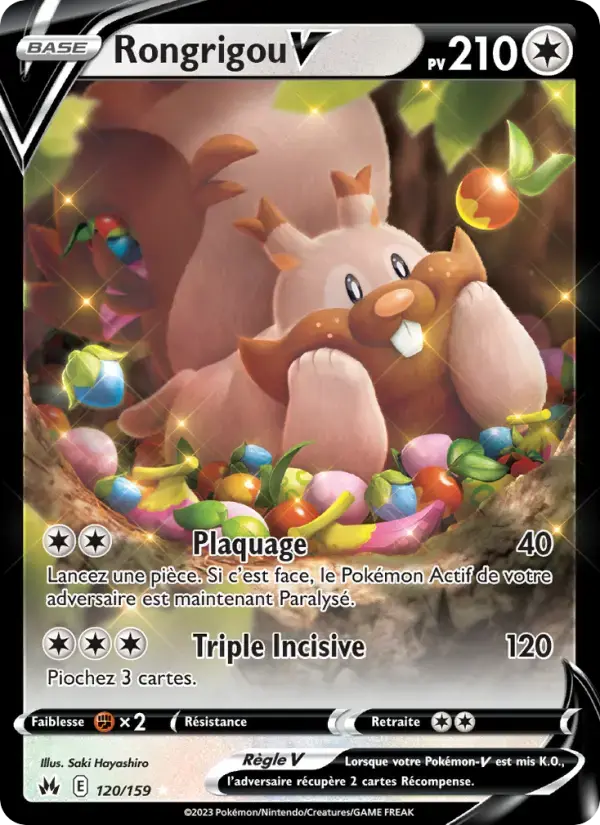 Carte Pokémon Rongrigou V #120 — Zénith Suprême
