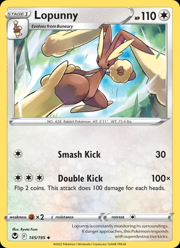 Lopunny #145 — Silver Tempest