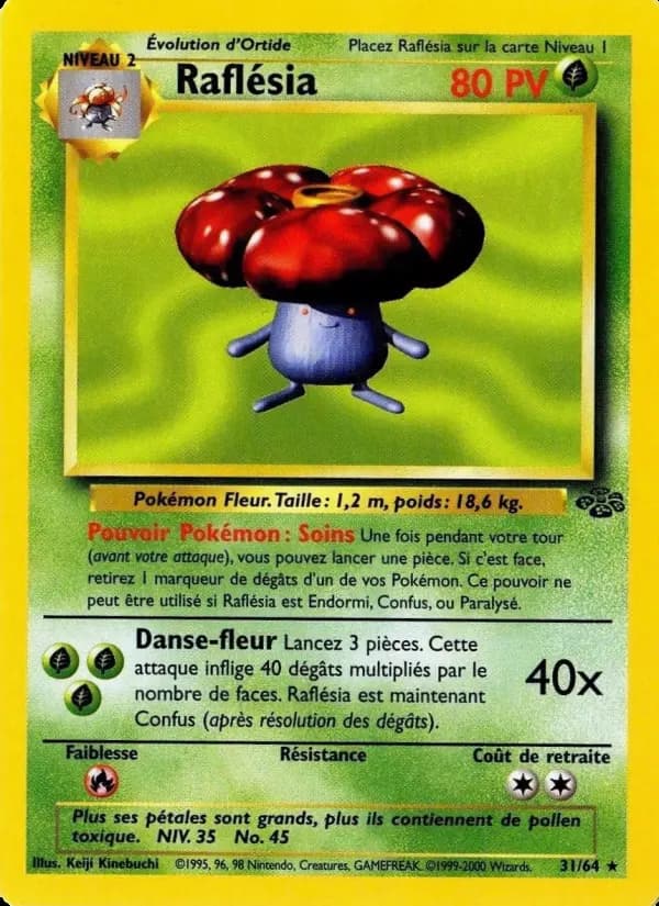 Carte Pokémon Raflésia #31 — Jungle