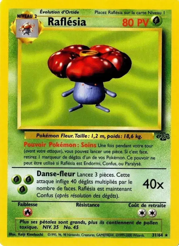 Carte Pokémon Raflésia #31 — Jungle
