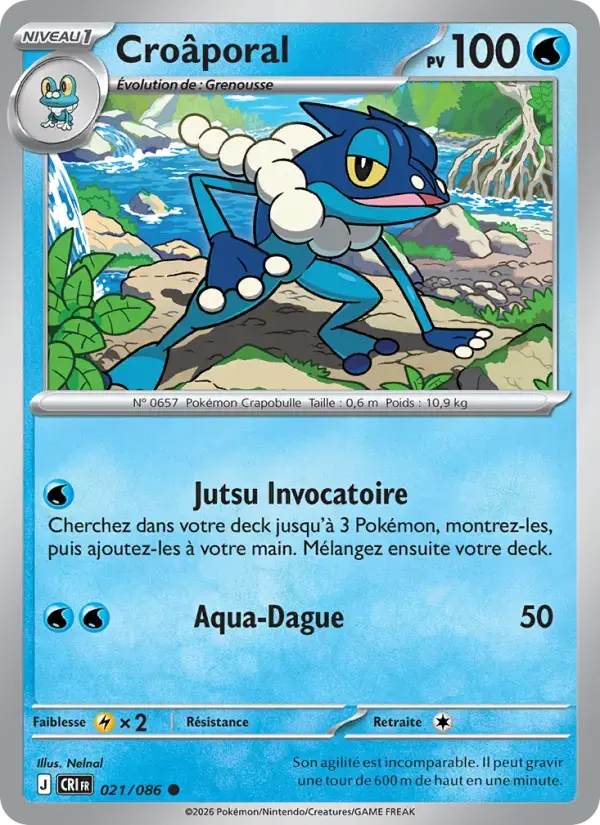 Carte Pokémon Croâporal #021 — Chaos Ascendant
