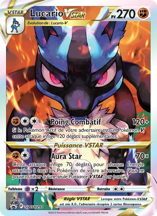 Carte Pokémon Lucario VSTAR #SWSH291 — Promos Épée et Bouclier