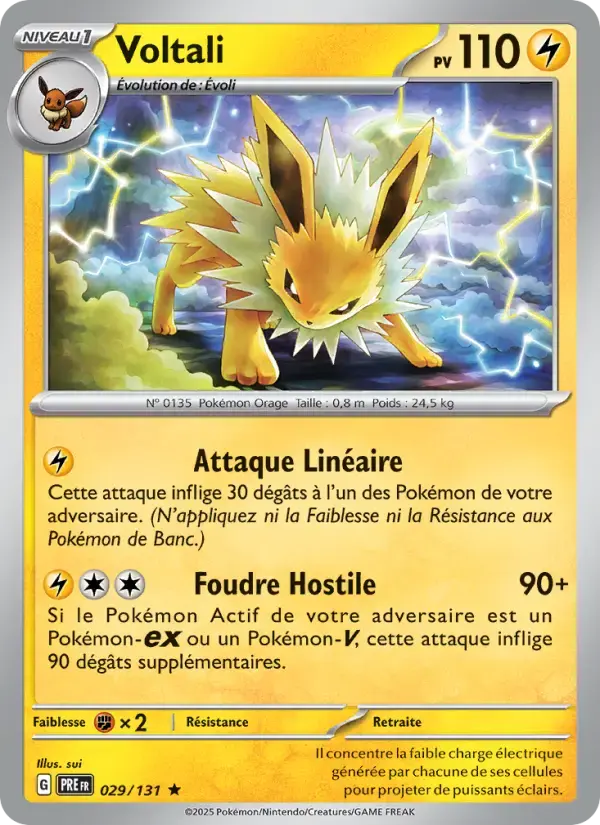 Carte Pokémon Voltali #029 — Évolutions Prismatiques