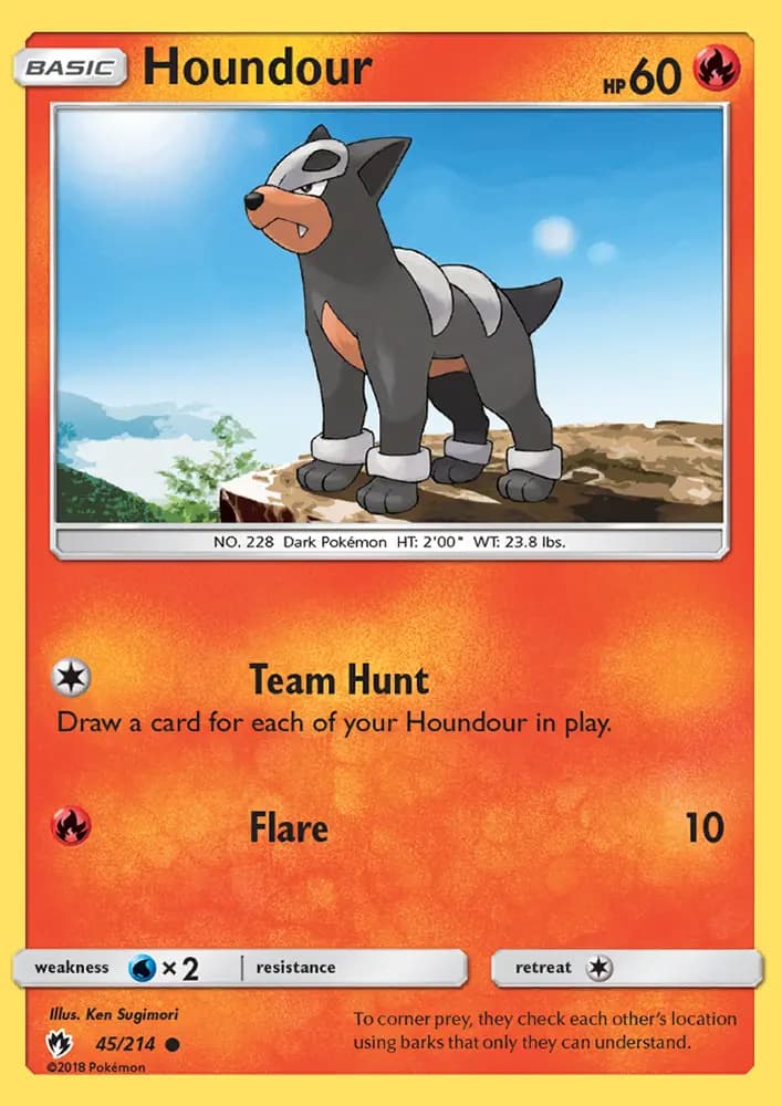 Houndour #45 — Lost Thunder