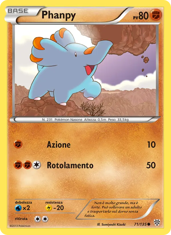 Carte Pokémon Phanpy #71 — Tempête Plasma