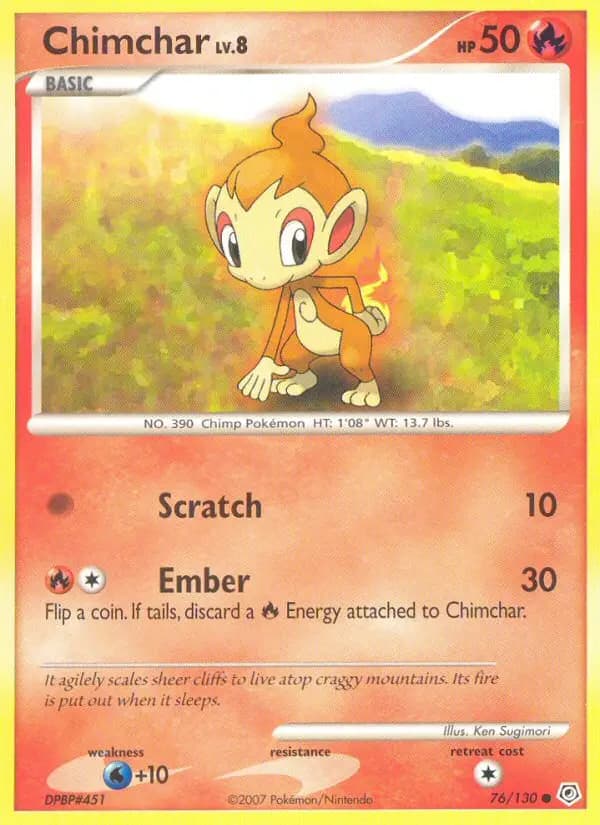 Chimchar #76 — Diamond & Pearl