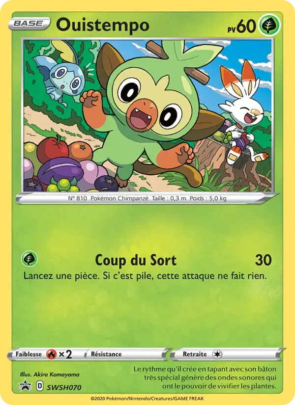 Carte Pokémon Ouistempo #SWSH070 — Promos Épée et Bouclier