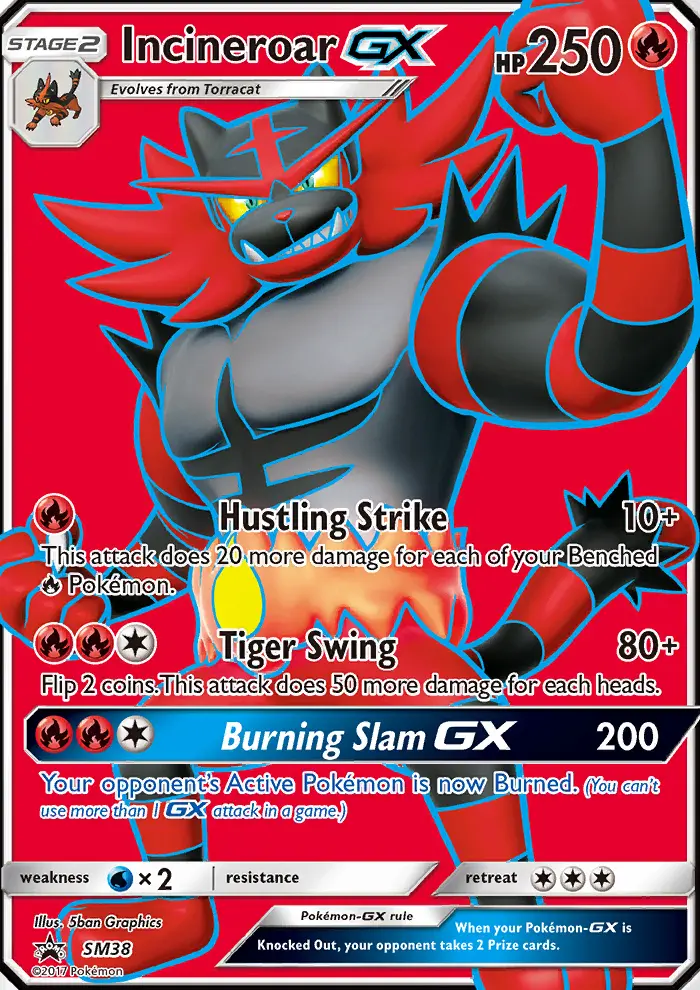 Carte Pokémon Félinferno GX #SM38 — Promos Soleil et Lune