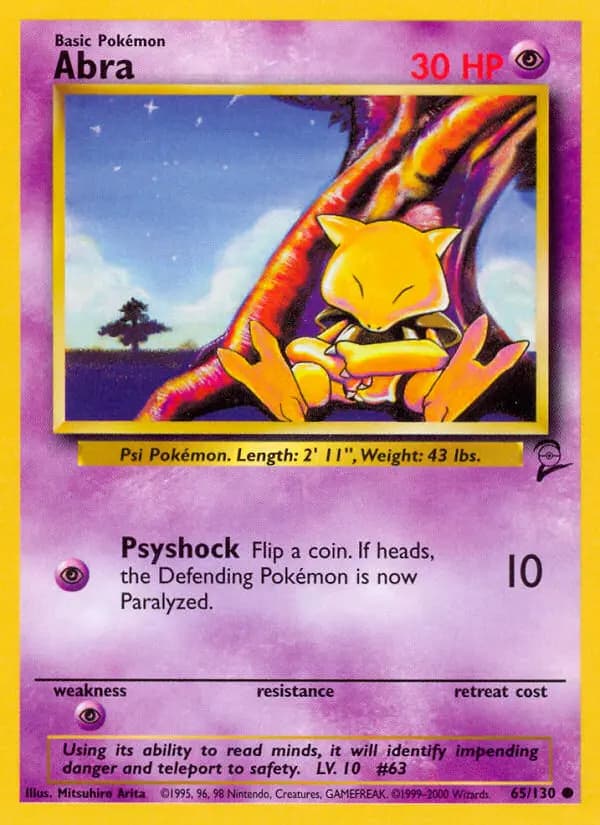 Abra #65 — Base Set 2