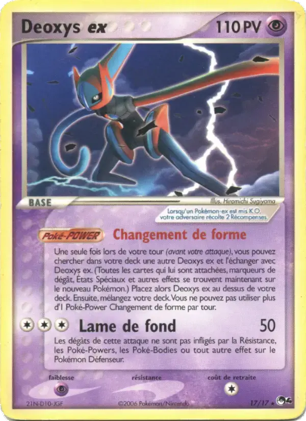 Carte Pokémon Deoxys ex #17 — POP 4