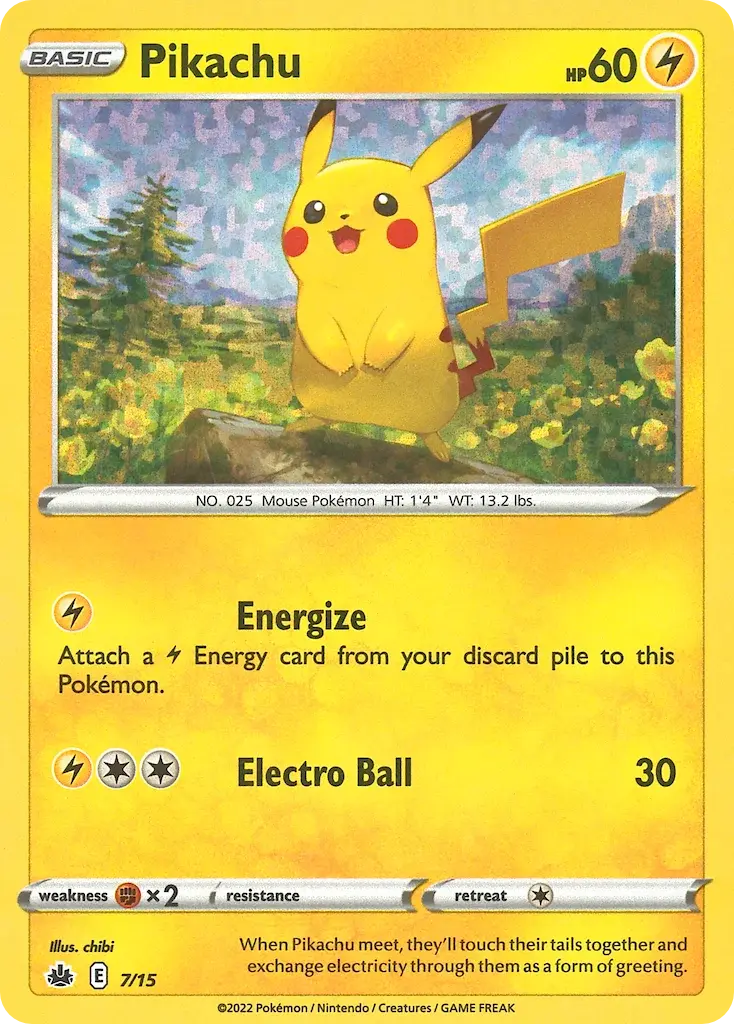 Carte Pokémon Pikachu #7 — 2022 Promo McDonald's