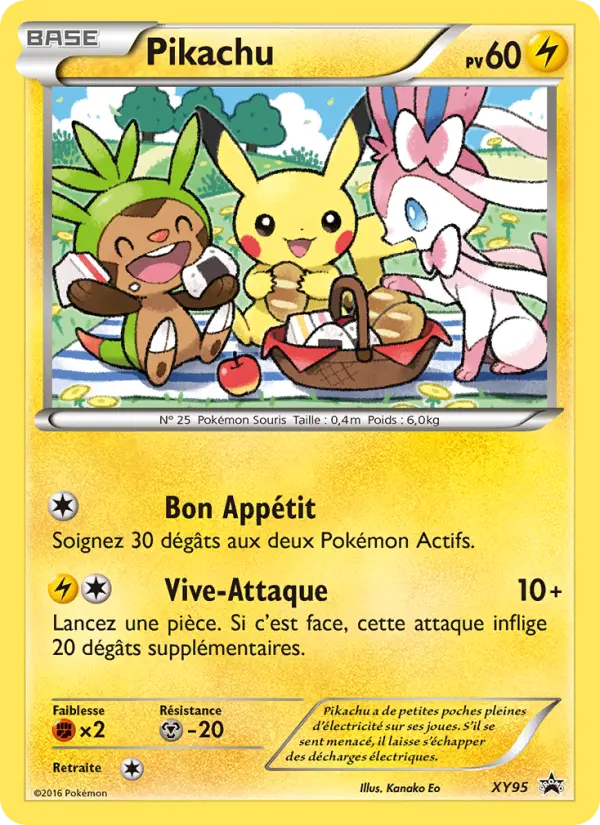 Carte Pokémon Pikachu #XY95 — Promos X&Y