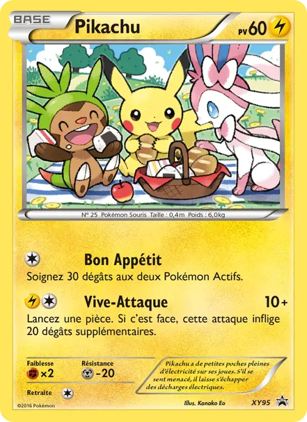Carte Pokémon Pikachu #XY95 — Promos X&Y