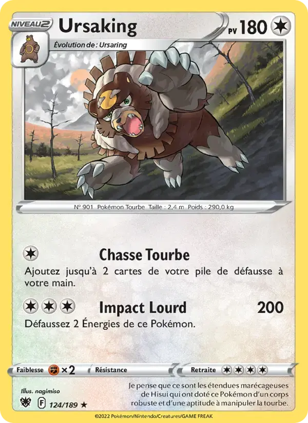 Carte Pokémon Ursaking #124 — Astres Radieux