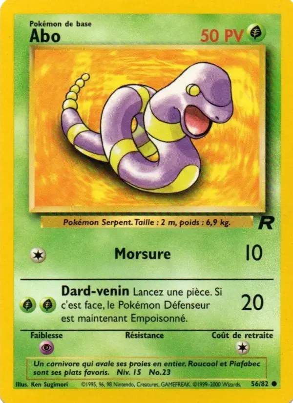 Carte Pokémon Abo #56 — Team Rocket