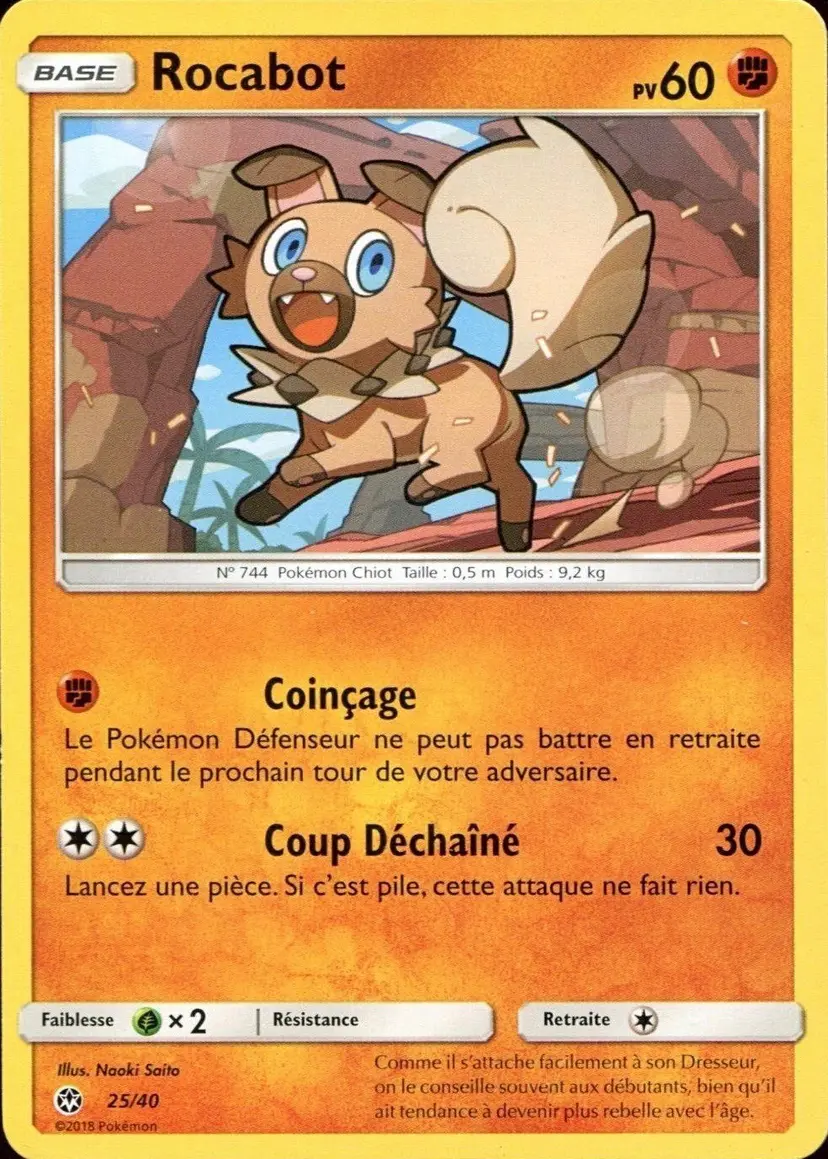 Carte Pokémon Rocabot #25 — 2018 Promo McDonald's