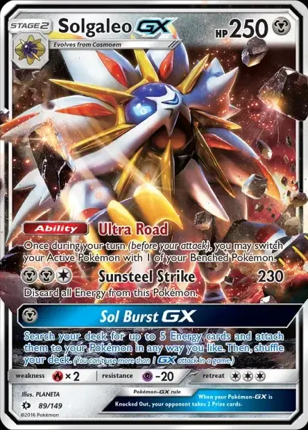 Carte Pokémon Solgaleo-GX #89/149 — Jumbo