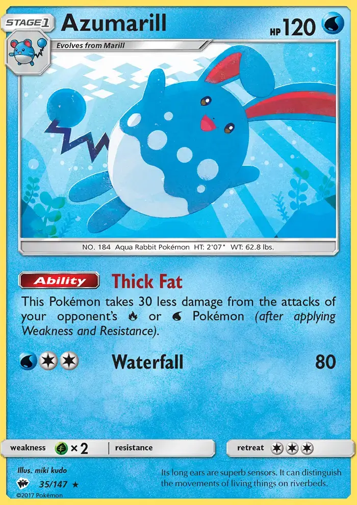 Azumarill #35 — Burning Shadows