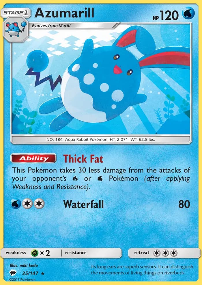 Azumarill #35 — Burning Shadows
